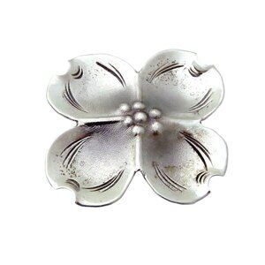 Vintage Stuart Nye Sterling Silver Dogwood Flower Pin Brooch 1950s